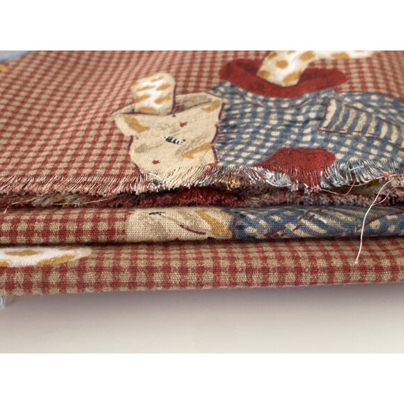 DAISY KINGDOM 1998 Vintage Fabric Toy Chest Allover Animals Checks Quilting Sew - Picture 7 of 7